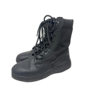 Black Leather Upper Combat Work Cadet Boots Oil Resistant Style #9860 Men's Sz 8